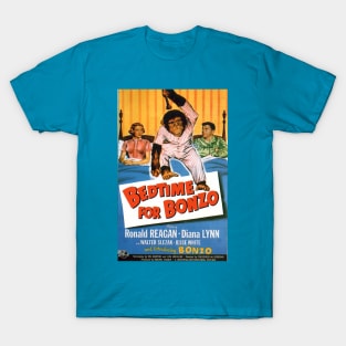 Classic Ronald Reagan Movie Poster - Bedtime for Bonzo T-Shirt